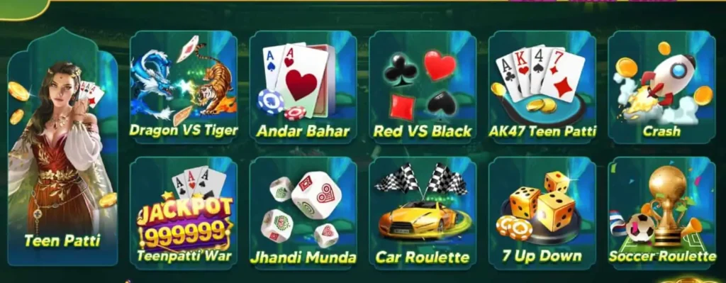 Teen Patti Epic Available Games